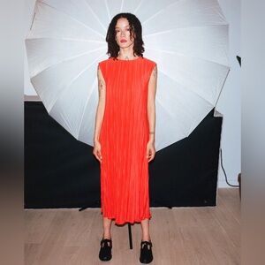 NWOT - Ali Golden - Pleated Tank Dress - Poppy - XS/S
